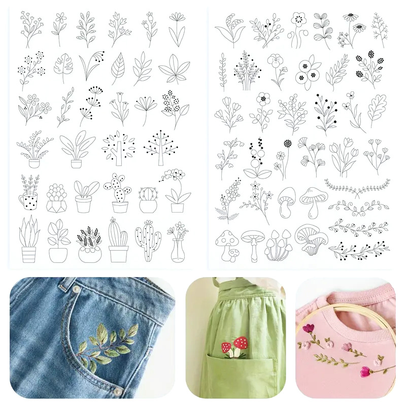 Embroidery Stabilizer Backing - Water Soluble Stabilizer Embroidery Pattern,Bible Flower