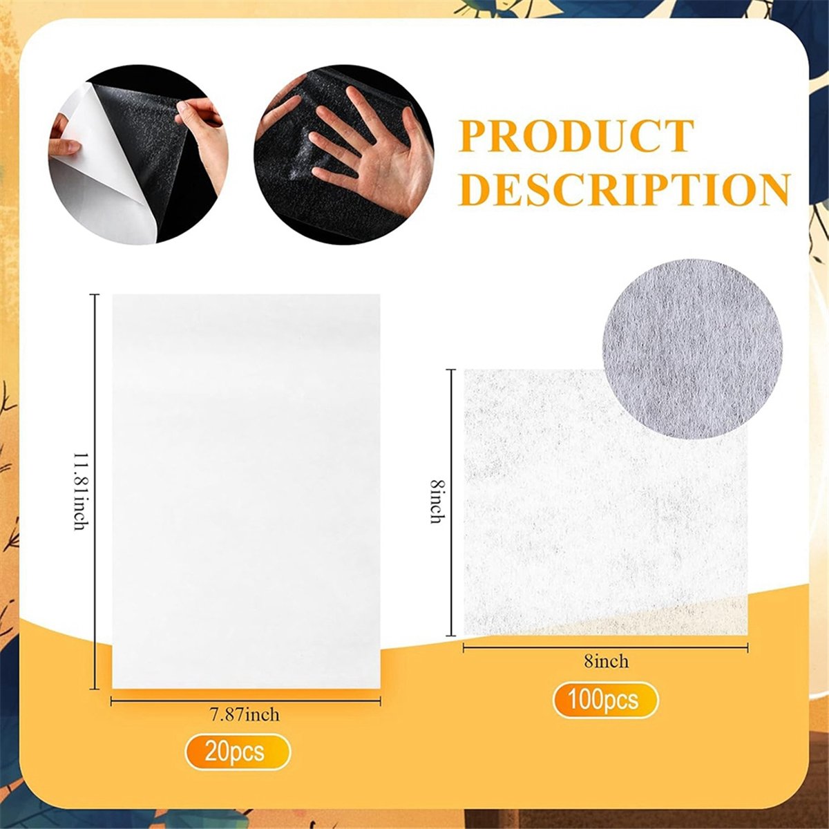 Top Sale 20 Pcs Double Sided I - Embroidery Stabilizer Backing 评论和价格