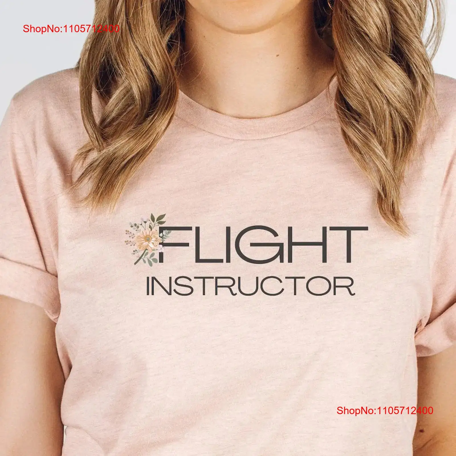 Floral Flight Instructor T Shi - Commercial Printing And Graphics 评论和价格
