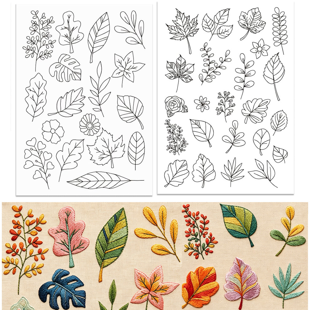 Leaf Flower Water Soluble Embr - Embroidery Stabilizer Backing 评论和价格