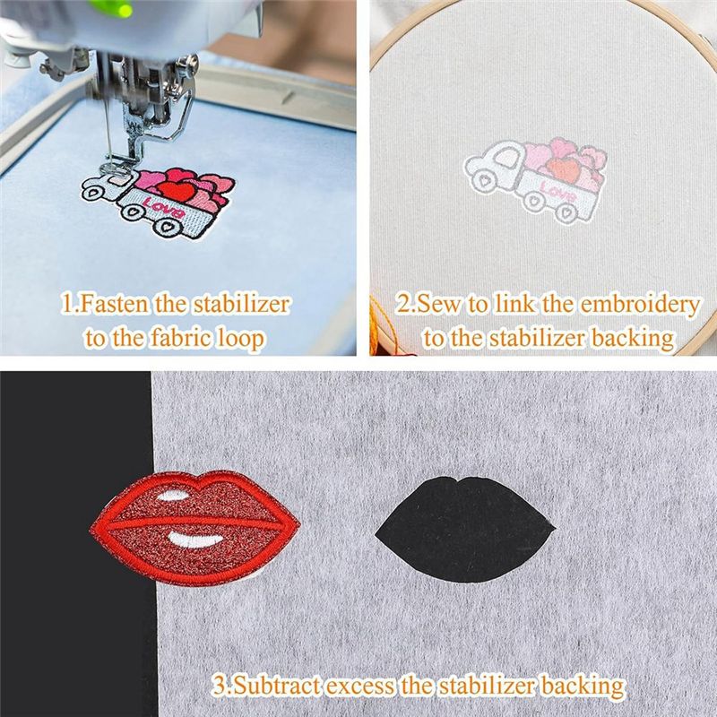 [ABFI!】 20 Pcs Double Sided Ir - Embroidery Stabilizer Backing 评论和价格